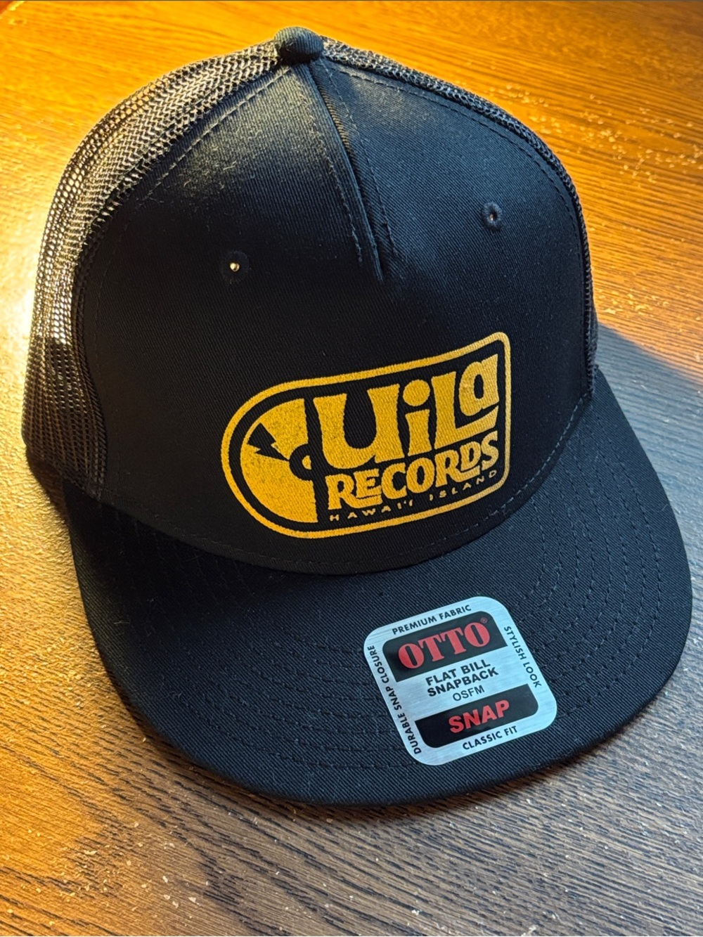 Uila Records Mesh Trucker Hat Waimea Hawaii